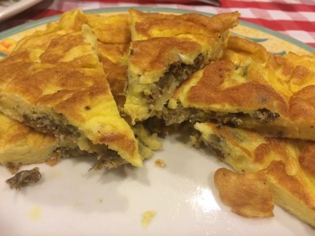 Frittata con pesci Pesina Il ﬁne pasto è sempre accompagnato