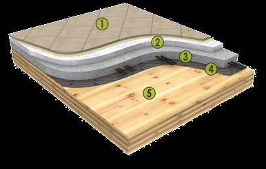 Copertura Ventus OSB (C-D-E-F) Solaio interpiano XLAM La composizione del pacchetto di copertura è calcolata valutando la zona climatica e l irradianza