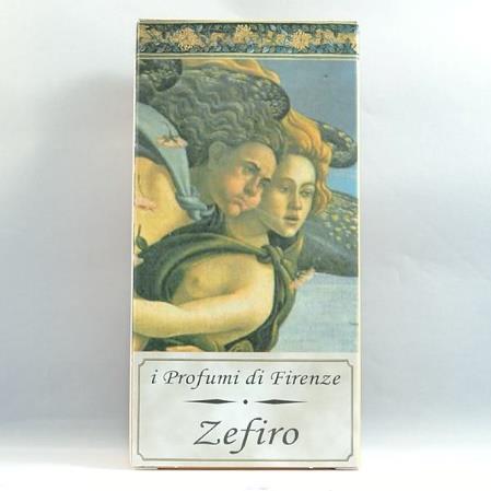 Zefiro è il vento che trasporta il Bergamotto, il Mandarino, il Rosmarino, il Pimento, la Noce Moscata, il