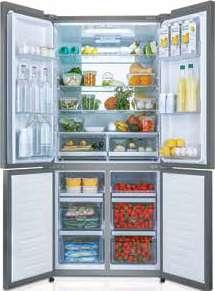 Questi frigoriferi quattro porte sono infatti ideali per contenere grandi quantità di cibo in maniera semplice e comoda grazie alla loro grande capienza.