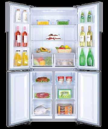 ghiaccio e brina MULTI AIR FLOW: distribuisce in modo ottimale il flusso d aria all interno del frigorifero HUMIDITY AND DRY ZONE: una zona ad altà umidità per frutta e verdura, una zona a bassa