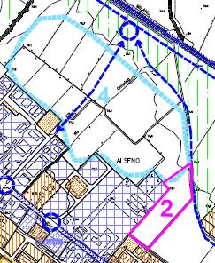 tav.8.2/8.3 PSC area 2 Si prevede lo stralcio di una parte perimetrale dell Ambito n.