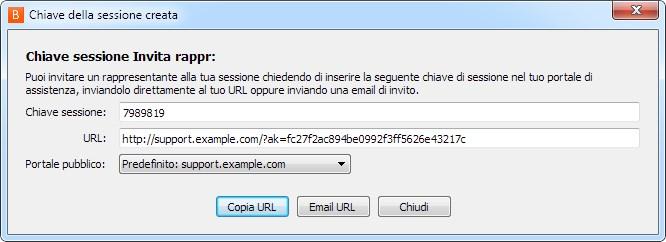 Si apre una finestra di dialogo che chiede all'utente di selezionare un profilo di sicurezza.