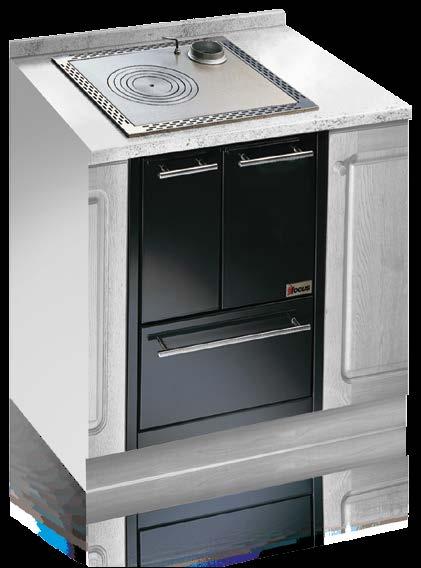 7 Flamengo con forno Barra con forno Dimensioni: mm 600 x 600 x 850/900 h Peso: kg 90 Cucina da semi incasso da installare su piani in marmo o granito dimensioni foro per l incasso mm 560 x 480