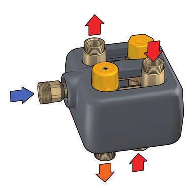 KIT TERMOSTTICO DI COLLEGMENTO SOLRE-CLDI 3 263 depl. 064 SOLRINCL-T PLUS Funzione Una valvola deviatrice termostatica, posta in ingresso al kit, riceve l acqua calda proveniente dall accumulo solare.