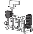 OZXK 2...5 Accessori per sezionatori OETL 200A 350A nformazioni di dettaglio per l'ordinazione Contatti ausiliari, P20 Sezione cavi min. 0,5 mm 2, max. 2 x 2,5 mm 2. Tensione di isolamento 690 V.