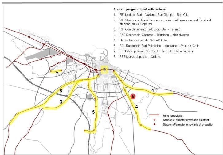 metropolitana con frequenze ai 30 e una rete