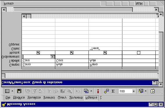 Interazione non testuale (MS Access) Maurizio Lenzerini Basi di Dati Introduzione - 35 Una distinzione terminologica (separazione fra dati e programmi) Data Definition Language (DDL): per la