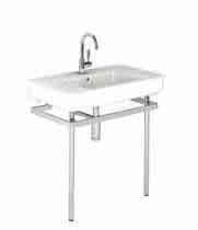 with chrome plated brass towel holder asymmetrical washbasin 80 right with chrome plated brass structure washbasin 90 with chrome plated