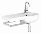 lavabo asimmetrico destro (41020) composizione 4106 barra portasciugamani in ottone cromato con lavabo rettangolare asimmetrico 90 destro (41010) composition 4101 chrome - plated brass towel holder