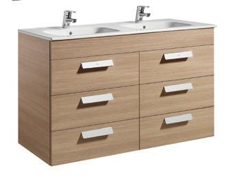 Standard 6 e Unik Debba Standard 6 e Lavabo doppio, 2 applique e 6 cassetti Rif. 855995XXX Rif. 855994XXX Rif.