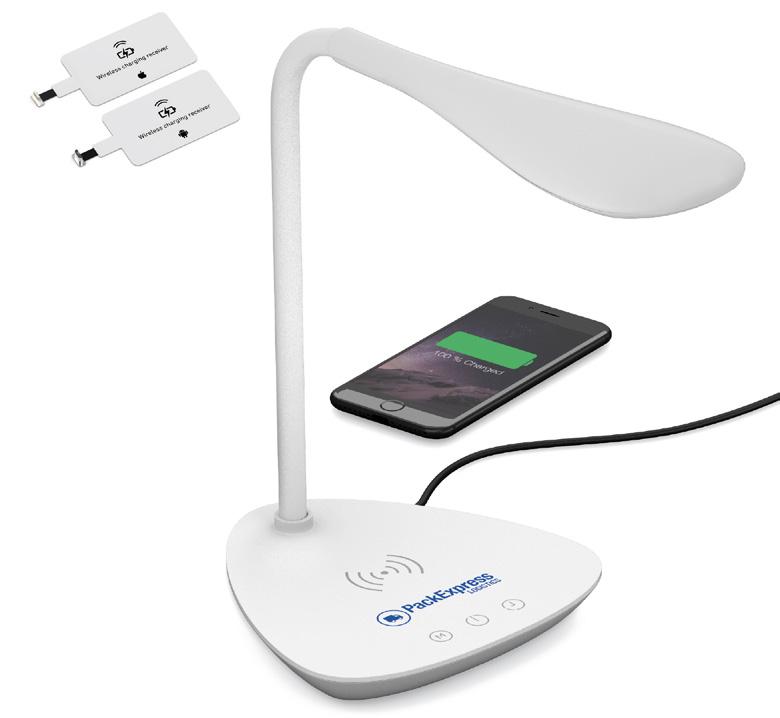 Energia portatile Adattatori in opzione Ricarica del telefono LAMPADA A INDUZIONE UNA LAMPADA DAL LOOK MODERNO CHE RICARICA IL VOSTRO TELEFONO Lampada alta luminosità composta da 40 led basso consumo