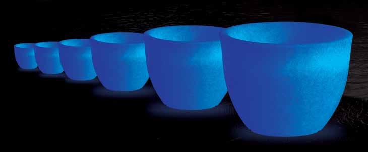 Glow in the dark AF Azzurro Fluo Night AF Azzurro Fluo Day Il prodotto rivoluzione nel settore dei vasi!