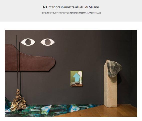 NJ interiors in mostra con Undicesima Ora al PAC, Padiglione d Arte Contemporanea, Milano.