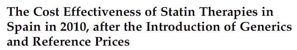 Variation in the cost effectiveness of HMG-CoA reductase inhibitors