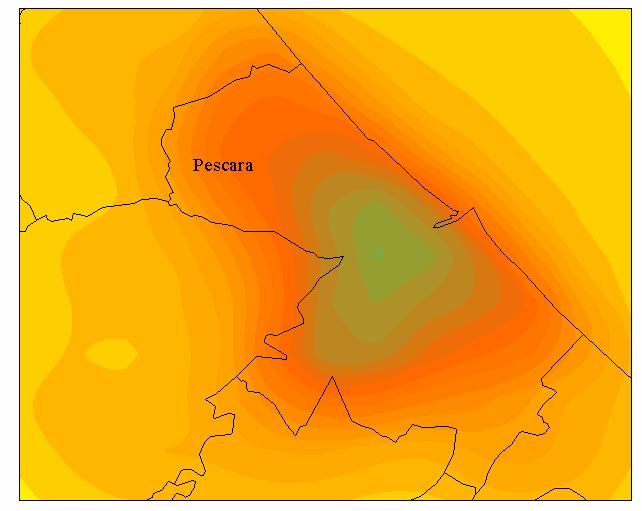 Stato di fatto Scenario emissivo ridotto Figura 64: Concentrazioni di CO (µg/m3)