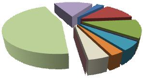 12,2% Trasporti 45,0% Legno 12,0% Tessile 0,1% Impianti edilizia Carta, stampa ed editoria 4,2% Chimica, petrolchimica 5,1% Lavoraz. minerali non metal.