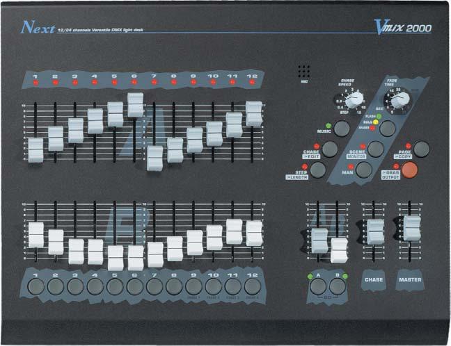 Prograazione semplificata ed uso intuitivo. 257 132 40 1,1 Kg TECHNICAL FEATURES CARATTERISTICHE TECNICHE 6 canali SINGOLO PRESET Uscita DMX 512/1990 STANDARD 6 canali.