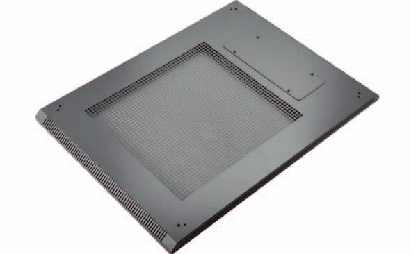 IMRAK ServerMax può essere usata con un kit spazzola Copertura superiore con ventilazione laterale Copertura Acciaio Grigio