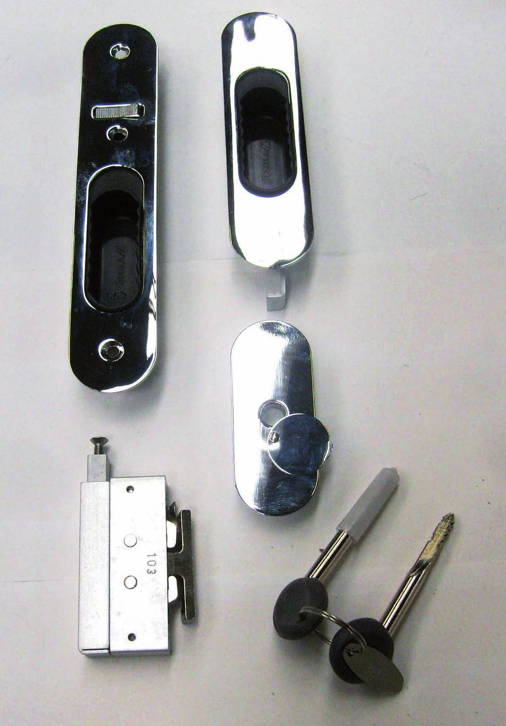 serratura porte manuali / manual doors / portes manuelles door lock keys serrure complete de clef 2063.