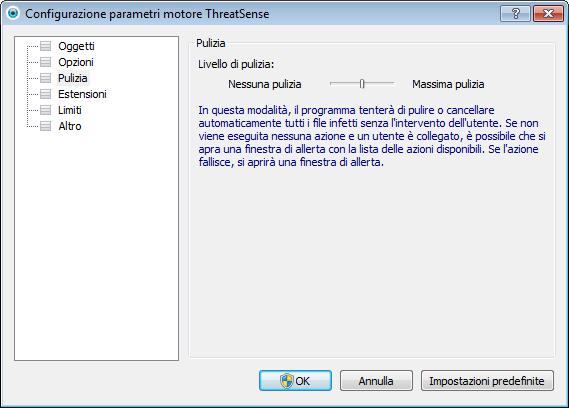 4.1.1.1.5 Quando modificare la configurazione della protezione in tempo reale La protezione in tempo reale è il componente più importante per la sicurezza di un sistema.