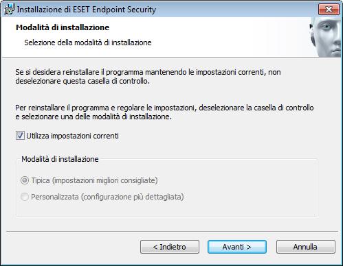 2.1 Installazione tipica La modalità di installazione tipica offre opzioni di configurazione adatte alla maggior parte degli utenti.