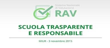 3 novembre 2015: i RAV delle scuole, nel Sistema Nazionale di Valutazione, sono