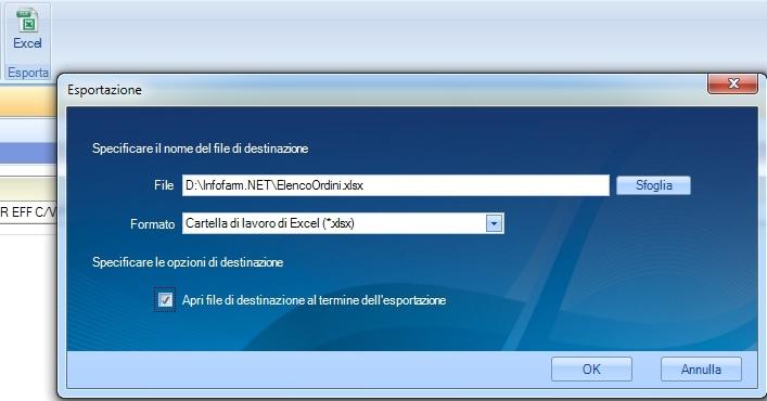 Esportazione Infofarm.