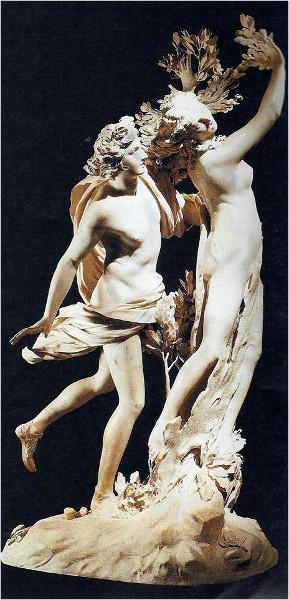 G. L. Bernini Apollo e Dafne La statua fu eseguita per il cardinale Scipione Borghese nel 1625. Oggi, infatti, è conservata alla Galleria Borghese a Roma.