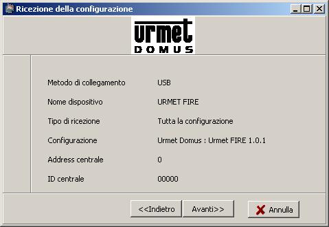 10.3 PASSO 3 : RIASSUNTO INFORMAZIONI In questo passo vengono riproposte le scelte effettuate e le indicazioni della centrale cui si e collegati (