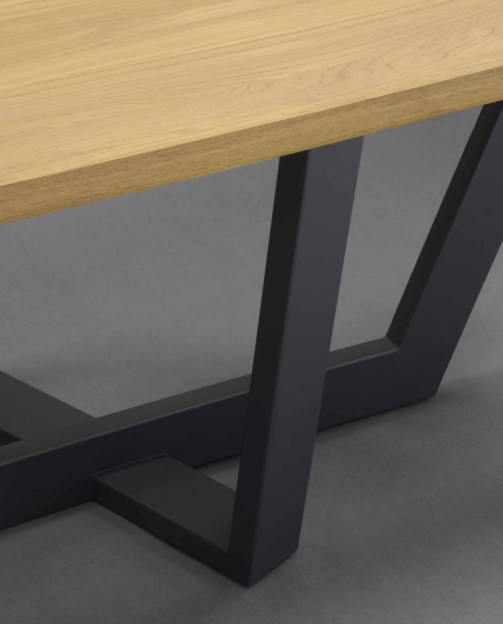 Arden wood Design: Ale Design Studio Table with 40 mm top in solid oak with regular or natural irregular edges.