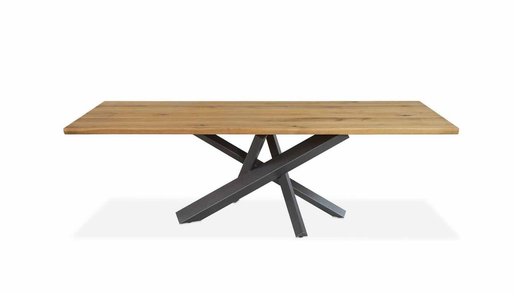 L estro wood Design: Lestrocasa Firenze Table with 40 mm top in solid oak with regular or natural irregular edges. Top table available also in natural oak or walnut veneer with natural solid edges.