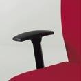 armrests in plastic material or