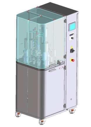 FlexaLAB Opercolatrice da laboratorio Velocità di produzione: 3. inalazione senza compattazione, liquidi.