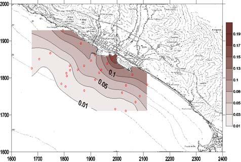 Fig. 6a. Dimensione media (Mz) espressa in mm. Fig. 6b. Classamento (So) Fig.