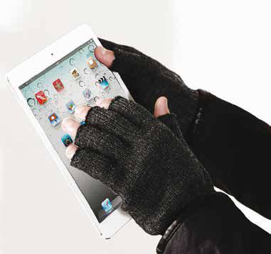 B490 451 TouchScreen Smart Gloves 100% acrilico Soft Feel, studiati appositamente per essere utilizzati con gli
