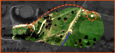 BUCA 8 PAR 3 MT 97 La buca 8 è la buca che caratterizza da sempre il percorso grazie alla partenza affascinante dalla collinetta. Un Par 3 dove la differenza sta tutta nel primo tiro.