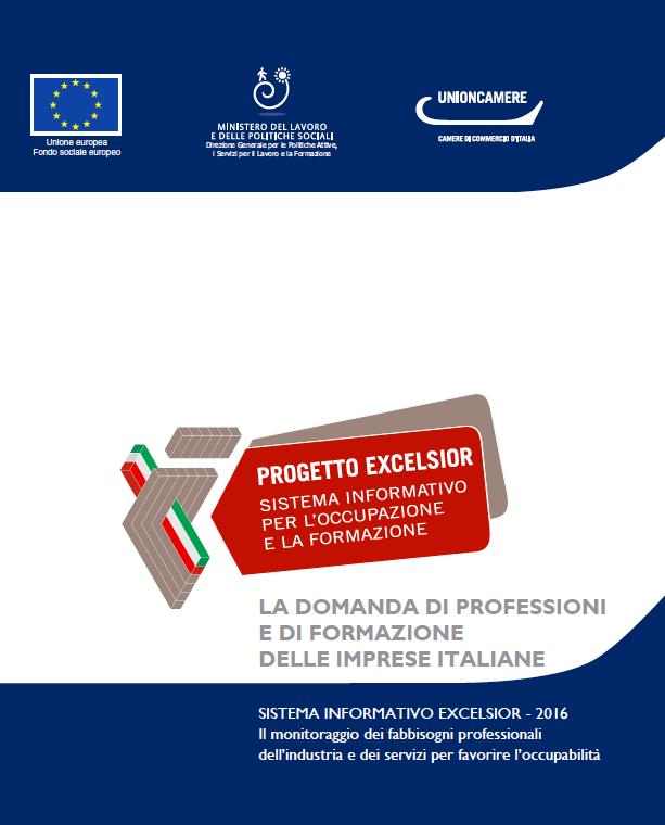 Evoluzione della domanda di competenze Italia: Dati Unioncamere 2016-100.000 imprese.