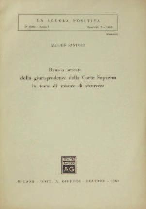 Brusco arresto della giurisprudenza della Corte