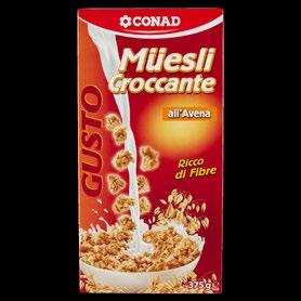 glassati Conad 375 g Müesli croccante con