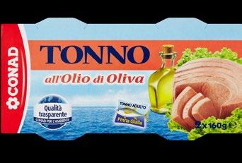 Tonno all olio di oliva Conad 160 g