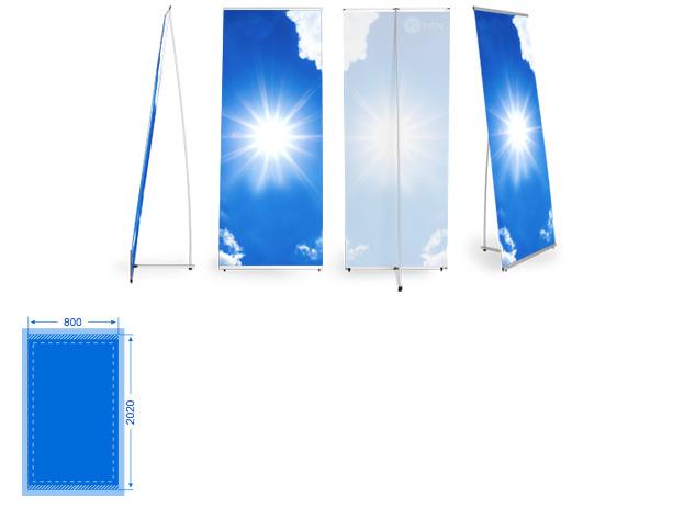 BANNER L DISPLAY Formato 800 x 2000 mm / CHF 130 Formato 1000 x 2000 mm / CHF 150 L area