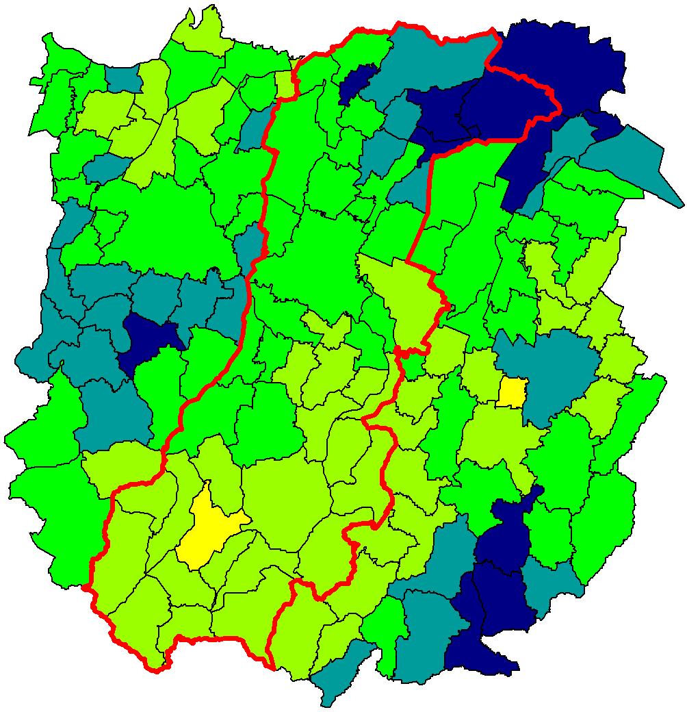 5 5 4 4 3 3 99 3 99 3 Trend dei tassi standardizzati* di mortalità maschile in provincia di, anni -3. Trend dei tassi standardizzati* di mortalità femminile in provincia di, anni -3.