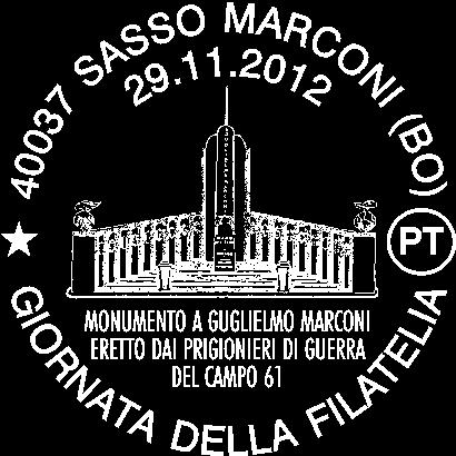 1287 RICHIEDENTE: Circolo filatelico Guglielmo Marconi SEDE DEL SERVIZIO: Istituto comprensivo, Via Porretana, 258 40037 Sasso Marconi (BO) DATA: