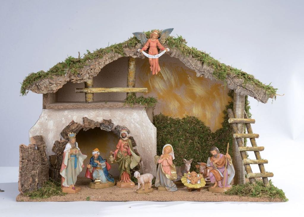 Capanne in legno per presepio