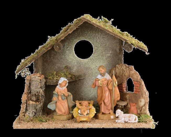 Capanne in legno per presepio