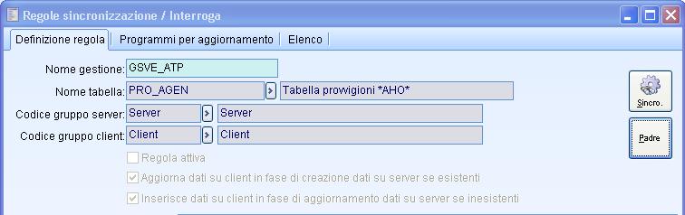 La creazione automatica, oltre ad evitare possibili errori in fase di compilazione manuale, agevola l utente nel reperire il nome della tabella sottostante la gestione e nel codificare le regole nel