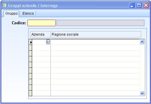 Parametrizzazione del modulo Come già definito questo modulo trae origine da una riclassificazione delle aziende che utilizzano la medesima installazione di Ad hoc Enterprise; pertanto primo