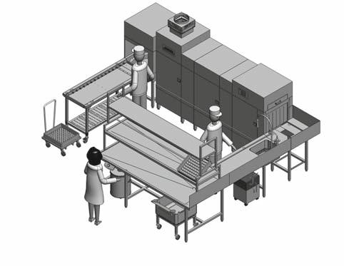 Soluzioni personalizzate: Struttura modulare Assortimento completo di accessori Organizzazione pensata fin nei minimi dettagli del ciclo di lavaggio MTF