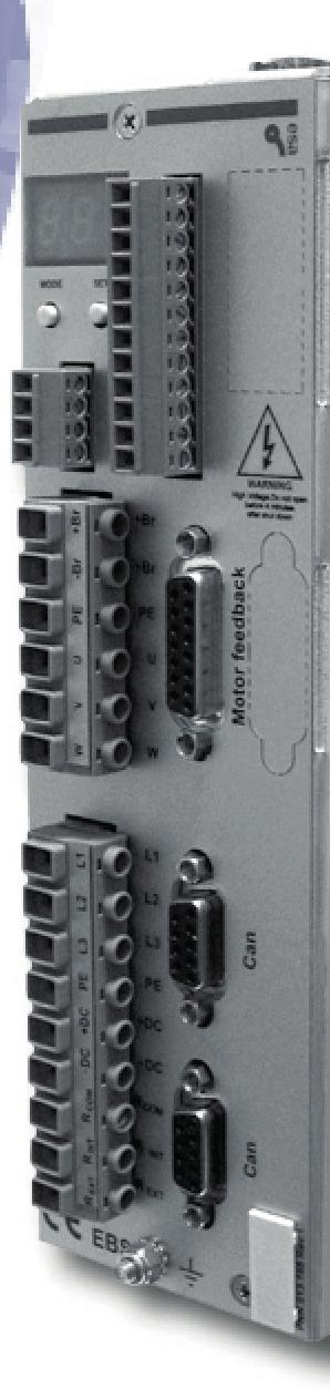 braking power on external resistor Valore resistenza di frenatura interna Value of internal braking resistor Valore resistenza di frenatura esterna Value of external braking resistor Tensione di